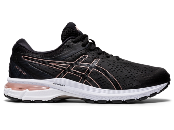 Women s GT 2000 SX D WIDE Black Rose Gold Walking ASICS