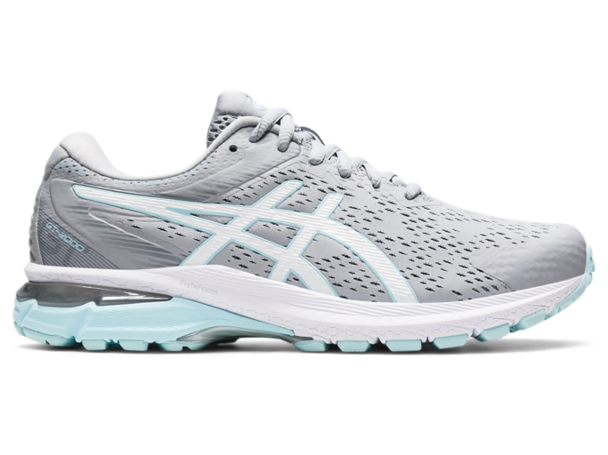 Women's GT-2000 SX (D WIDE) | Piedmont Grey/White | Walking | ASICS ...