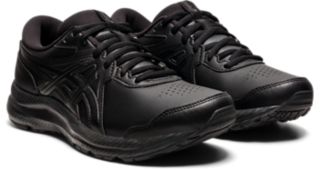 GEL CONTEND SYNTHETIC LEATHER D WIDE Women Black Black Womens Training Shoes ASICS Australia