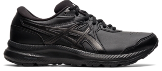 GEL CONTEND SYNTHETIC LEATHER D WIDE Women Black Black Womens Training Shoes ASICS Australia