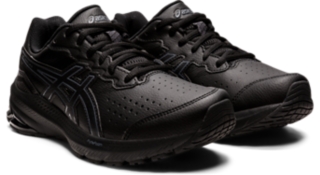 Asics leather sale running shoes