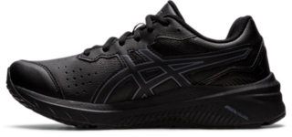 Leather asics store running shoes