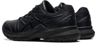 Asics black shop leather walking shoes