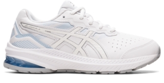 womens white leather asics