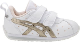 コルセア Mini Sl ホワイト シャンパンゴールド キッズ スクスク Asics