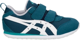 メキシコ ナロー MINI 4 | DEEP AQUA/WHITE | キッズ スクスク【ASICS