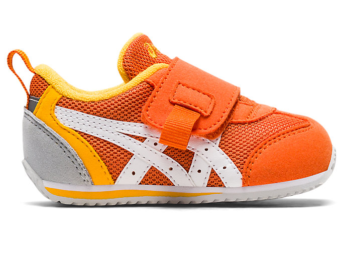アイダホ BABY KT-ES オレンジ×ホワイト キッズ スクスク【ASICS公式】 pop mini キッズ スニーカー 14センチ