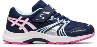 Lazerbeam Ka Mg Navy Blue White キッズ レーザービーム Asics