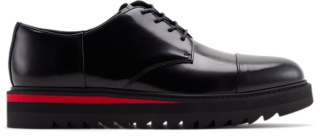 Men's THE ONITSUKA™ DERBY, Black/Classic Red, Shoes