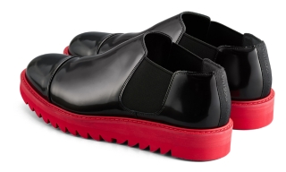 Onitsuka Tiger SIDE GORE BOOT LO BLACK/CLASSIC RED 1181A594