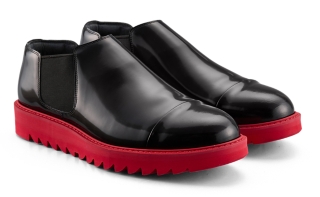 Onitsuka Tiger SIDE GORE BOOT LO BLACK/CLASSIC RED 1181A594