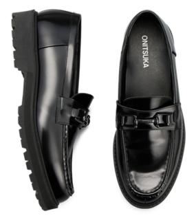 靴 Onitsuka Tiger Bit Loafers 24cm Onitsuka Tiger BIT LOAFER BLACK/BLACK 1181A624