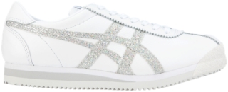 white silver shoes