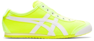 Women S Mexico 66 Slip On Safety Yellow White Shoes Onitsuka Tiger