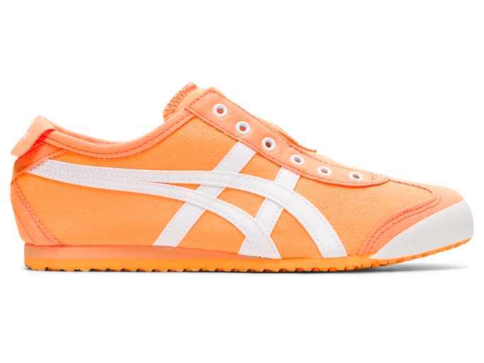 Women s MEXICO 66 SLIP ON Orange Pop White WOMENS SHOES Onitsuka Tiger