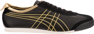 asics tiger black and gold