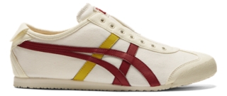 Unisex MEXICO 66 SLIP-ON | Cream/Beet Juice | UNISEX SHOES | Onitsuka Tiger