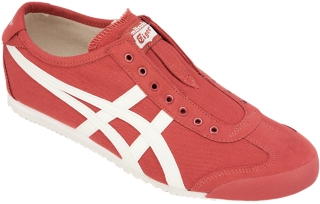 Mexico 66 Slip On Unisex Burnt Red Cream Unisex Shoes Onitsuka Tiger Australia