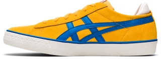 Asics piranha sp on sale 5 mens shoes yellow/silver/blue