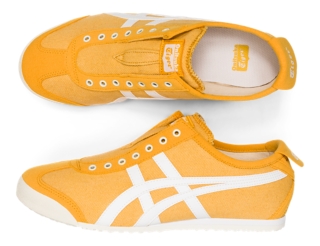 Men S Mexico 66 Slip On Tiger Yellow White Shoes Onitsuka Tiger