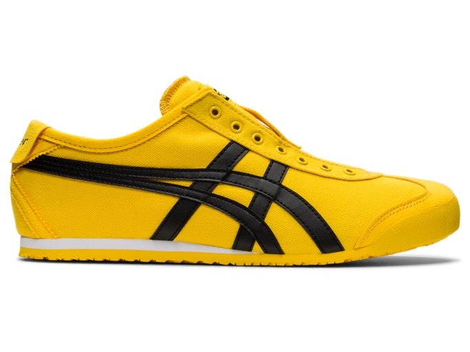 Men S Mexico 66 Slip On Tai Chi Yellow Black Shoes Onitsuka Tiger