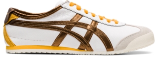 onitsuka tiger white and gold