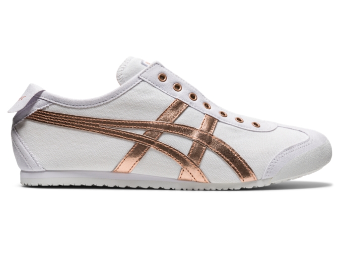 Men S Mexico 66 Slip On White Rose Gold Shoes Onitsuka Tiger