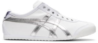 Men S Mexico 66 Slip On White Pure Silver Shoes Onitsuka Tiger