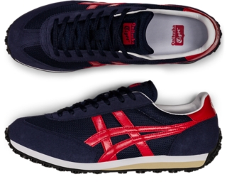 Men's THE ONITSUKA™ DERBY, Black/Classic Red, Shoes