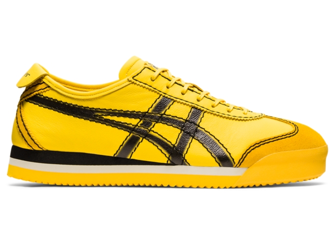 Asics mexico 66 black cheap yellow