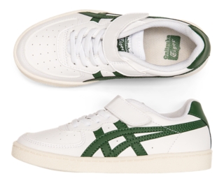 asics gsm white hunter green