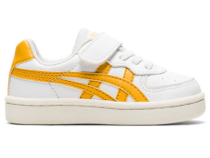 Image 1 of 8 of Kids White/Tiger Yellow GSM TS KIDS SHOES