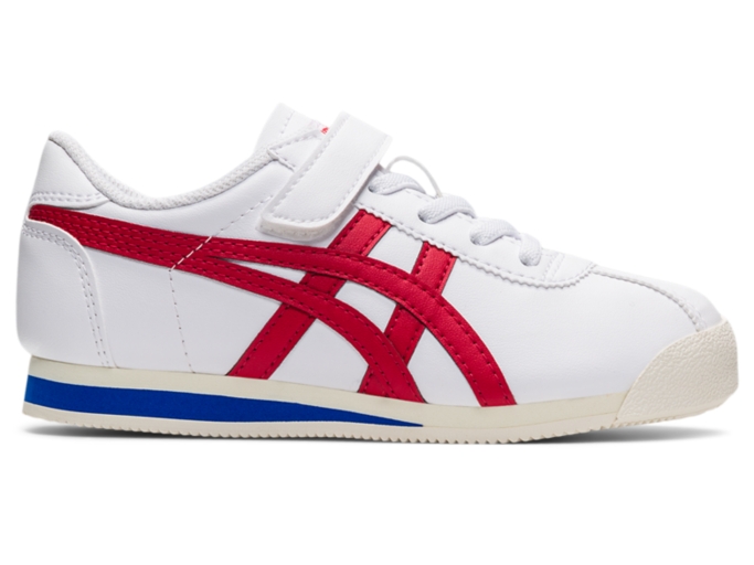 Unisex TIGER CORSAIR KIDS | White/Classic Red | KIDS SHOES | Onitsuka Tiger