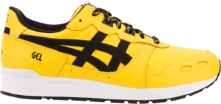 black n yellow shoes