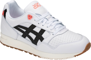 asics gel saga white black