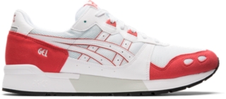 red and white asics gel lyte