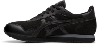 asics all black shoes