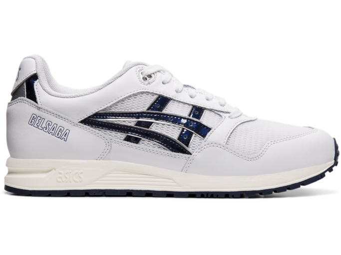 Asics gel 2025 saga midnight white