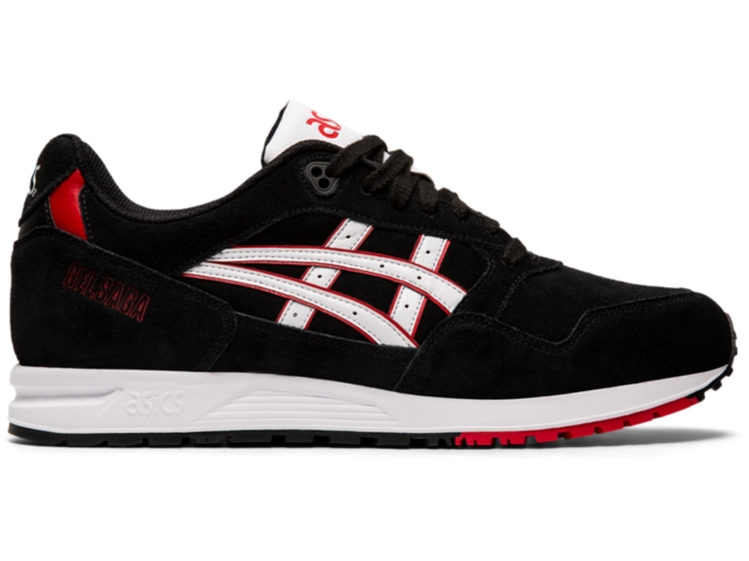 asics black and white trainers