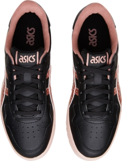 black and rose gold shoes