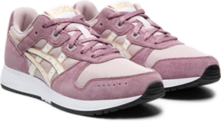 Asics Lyte Classic trainers in white and pink