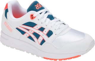 asics gel saga white coral