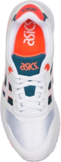 asics gel saga white flash coral