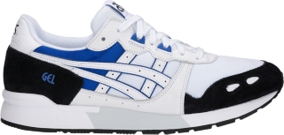 asics blue and white