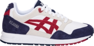asics red white and blue