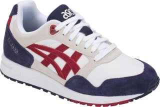 coger un resfriado Sip pastel Men's GEL-Saga | White/Burgundy | Sportstyle Shoes | ASICS