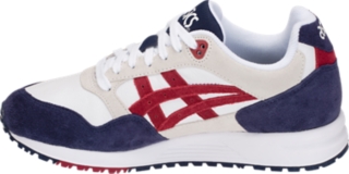 coger un resfriado Sip pastel Men's GEL-Saga | White/Burgundy | Sportstyle Shoes | ASICS