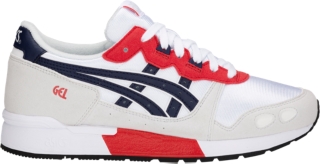 asics gel lyte white red