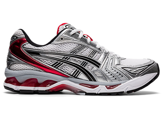 Image 1 of 7 of Men's White/Classic Red GEL-KAYANO 14 Mens Sportstyle Shoes and Sneakers
