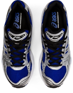 Asics kayano black blue best sale